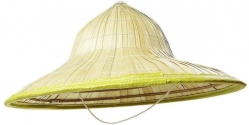 Naturel Renk Hasır Malzeme Bali Şapkası