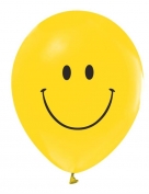 Gülen Yüz Emoji Baskılı Sarı Balon