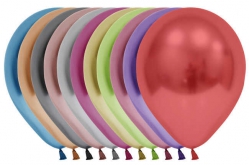 Parlak Balon 12 İnç Karışık Renk 50 Adet