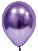 Krom Parlak Balon 12 İnç 50 Adet Violet Mor