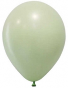 12 İnç Makaron Yeşil Renk Balon 100 Adet