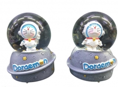 Doraemon Motorlu Büyük Müzikli Kar Küresi