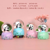 Renkli Panda Minik Kar Küresi
