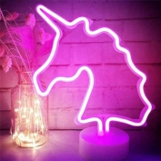 Unicorn Pembe Neon Led Gece Lambası