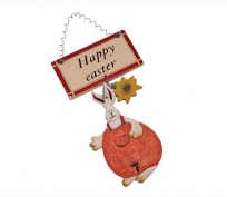 Happy Easter Tavşan Kapı Süsü