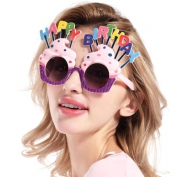 Happy Birthday Yazılı Parti Gözlüğü