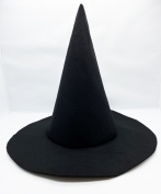 Siyah Renk Keçe Cadı Şapkası