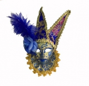 Tüylü Dekoratif Seramik Maske﻿