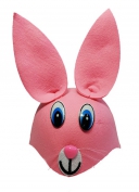 Pembe Renk Kulaklı Tavşan Şapkası