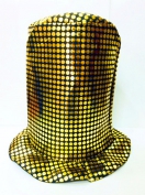 Pullu Altın Sarısı Uzun Büyücü Şapkası