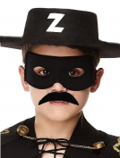 Zorro Şapkası Maskesi ve Bıyık Çocuk Boy