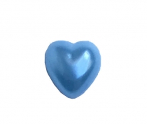 Yarım İnci Kalp Mavi 10 mm 1000 Adet