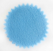 Fileli Yuvarlak Mavi Tül 100 Adet 22 cm