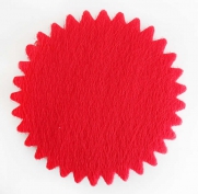Fileli Yuvarlak Kırmızı Tül 100 Adet 22 cm