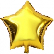 Yıldız Model Folyo Balon Altın
