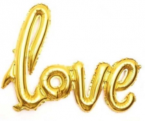 Love Folyo Balon Altın Sarısı