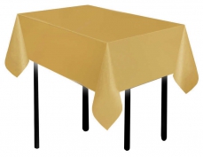 Plastik Altın Renk Masa Örtüsü﻿